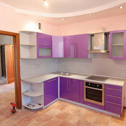 Кухня Кухня Ровиго розовая угловая