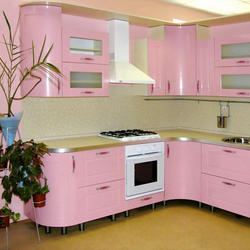 Кухня Велес нежно розовая
